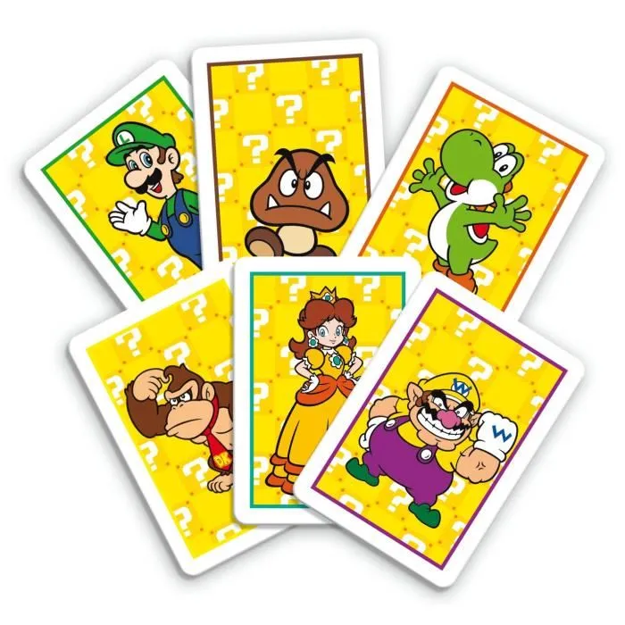 Winning Moves - Jeu de société stratégique Match Super Mario - Version française - Premier à aligner 5 cubes identiques gagne