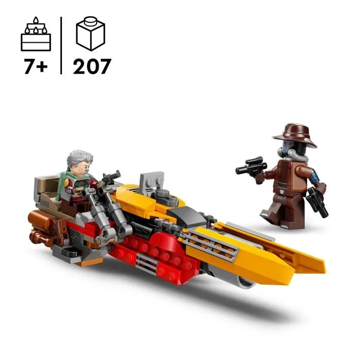 LEGO 75437 Star Wars Le Speeder de Cobb Vanth - Jouet de Construction avec Minifigurines pour Enfants dès 7 Ans - Inspiré de The Mandalorian