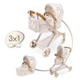 Decuevas Verona - Landau de poupée pliable 3 en 1 pour poupées jusqu'à 50 cm, dimensions 79 x 65 x 38 cm
