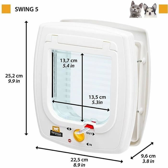 Ferplast Chatière Swing 5 Gris