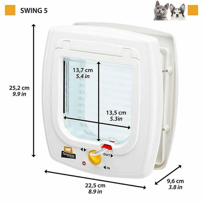 Ferplast Chatière Swing 5 Gris