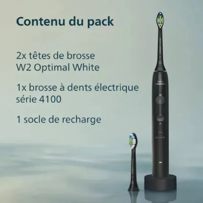 Philips Brosse à dents électrique sonique Série 4100 HX4042/52 noire