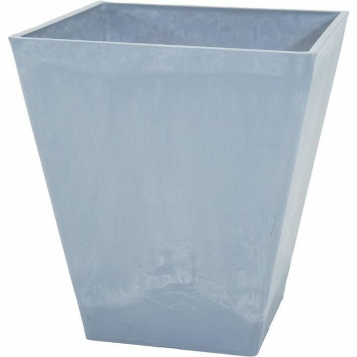 Mega Collections Pot de fleur Ecostone Square Gris clair 41 x 45 cm Mega Collections Pot de fleur Ecostone Square Gris clair 41 x 45 cm