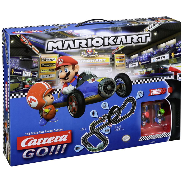 Carrera GO!!! Nintendo Mario Kart Mach 8 - Circuit de 5,3m avec Mario et Luigi