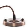En Tissu Pendel E27 Câble Tressé 1000mm x 0,75mm avec Rosette