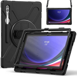 eSTUFF Coque AUSTIN Defender pour Galaxy Tab S10/S9/S8 Ultra - Noir