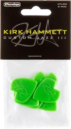 DUNLOP Pack de 6 médiators Signature Kirk Hammett Custom Jazz III
