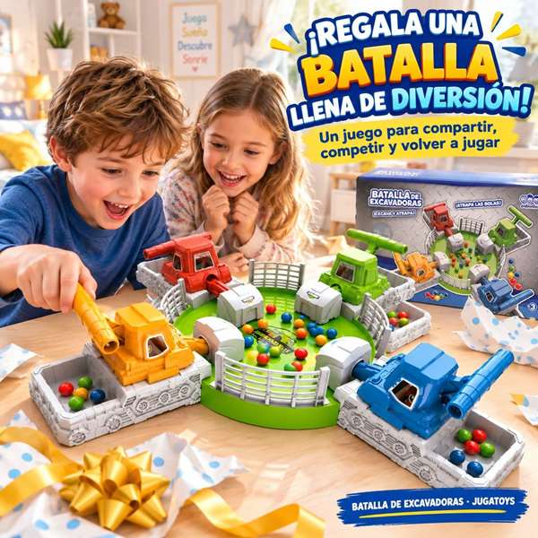Jugatoys - enfamilia Jeu Batalla de Excavadoras Jugatoys - enfamilia Jeu Batalla de Excavadoras