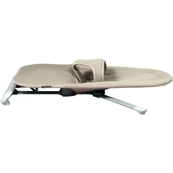 Bambisol Bébé Nacelle Bascule Design - Transat avec 2 Inclinaisons et Housse Lavable - Pour Nouveau-Né jusqu'à 9 kg - Beige