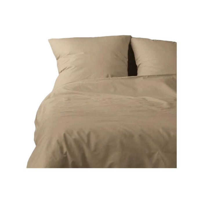 BigBuy Home Parure de couette Beige 1 housse de couette 220 x 240 cm + 2 taies d'oreiller 60 x 60 cm