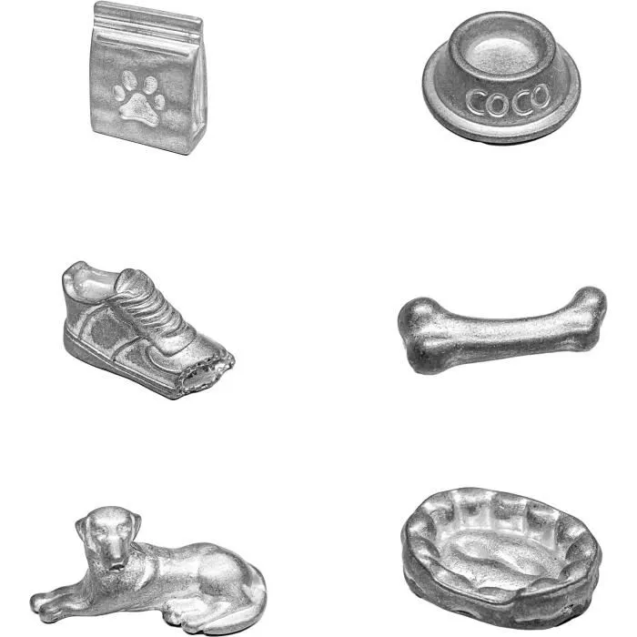 Winning Moves Monopoly Chiens, jeu de société avec 22 races de chiens, Spitz nain, Husky de Sibérie