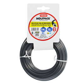 WOLFPACK LINEA PROFESIONAL Fil Nylon Professionnel Rond Ø 2,4 mm, Rouleau 15 m