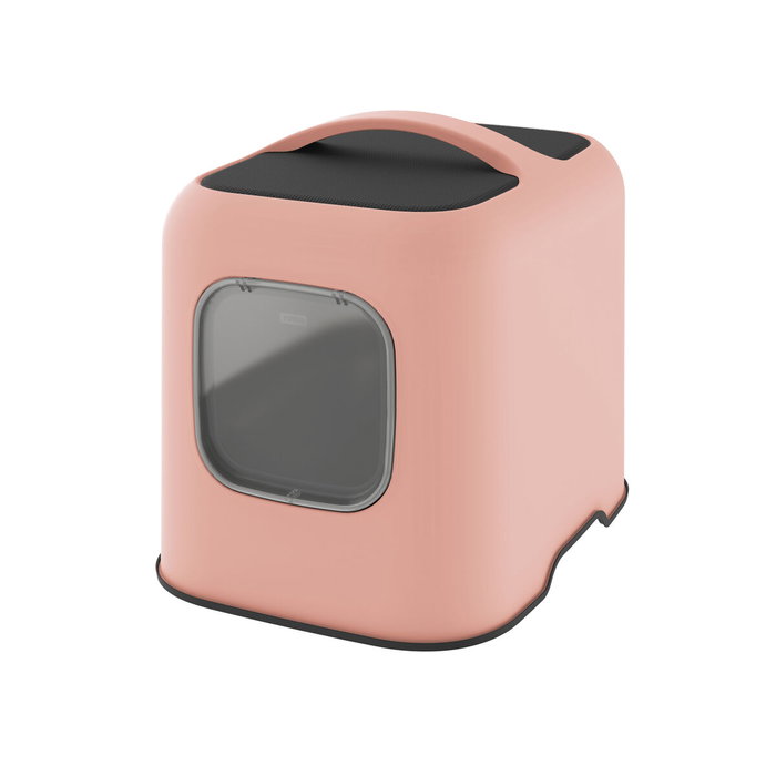 Rotho My Pet Maison toilette pour chat - Rose Rotho My Pet Maison toilette pour chat - Rose