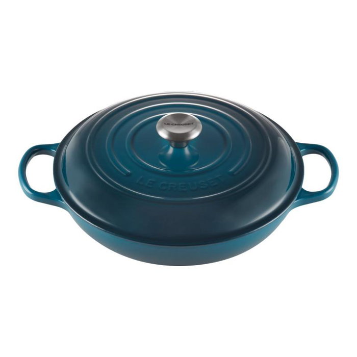 Le Creuset Signature Caçarole Ronde Peu Profonde 30cm Deep Teal Le Creuset Signature Caçarole Ronde Peu Profonde 30cm Deep Teal