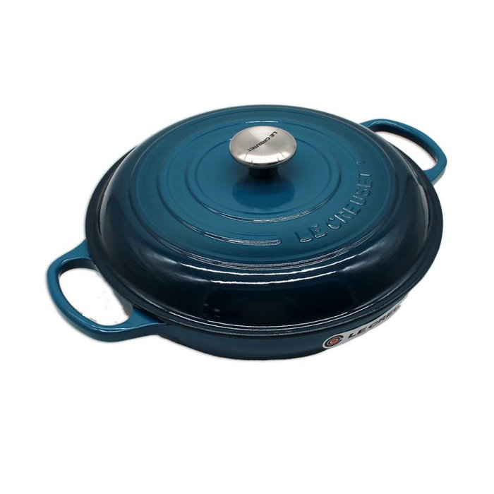 Le Creuset Signature Caçarole Ronde Peu Profonde 30cm Deep Teal Le Creuset Signature Caçarole Ronde Peu Profonde 30cm Deep Teal