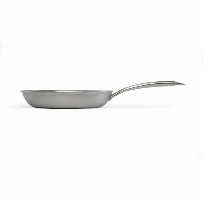 Livoo Poêle Brigade en acier inoxydable Triply 24 cm