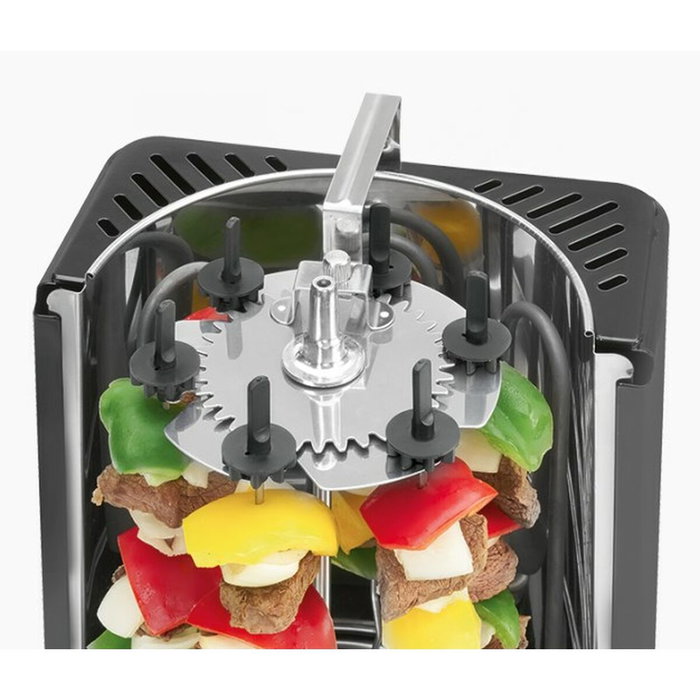 Clatronic DVG 3686 Kebab Vertical Multigrill Noir