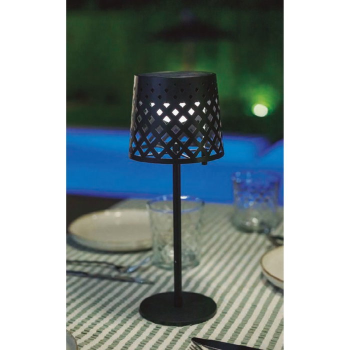 New Garden Gretita Lampe solaire de table noire ø12 x 30 cm