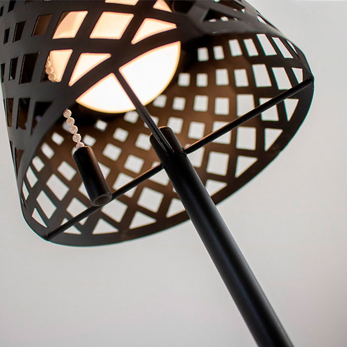 New Garden Gretita Lampe solaire de table noire, ø12 x 30 cm