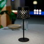 New Garden Gretita Lampe solaire de table noire, ø12 x 30 cm