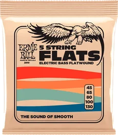 ERNIEBALL 5ST.45-130 Jeu de cordes basses électriques entorchées plates, calibre 45-130