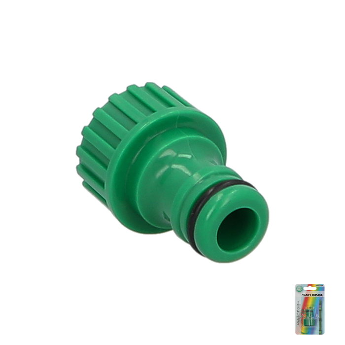 SATURNIA Raccord tuyau plastique 1/2 femelle blister SATURNIA Raccord tuyau plastique 1/2 femelle blister