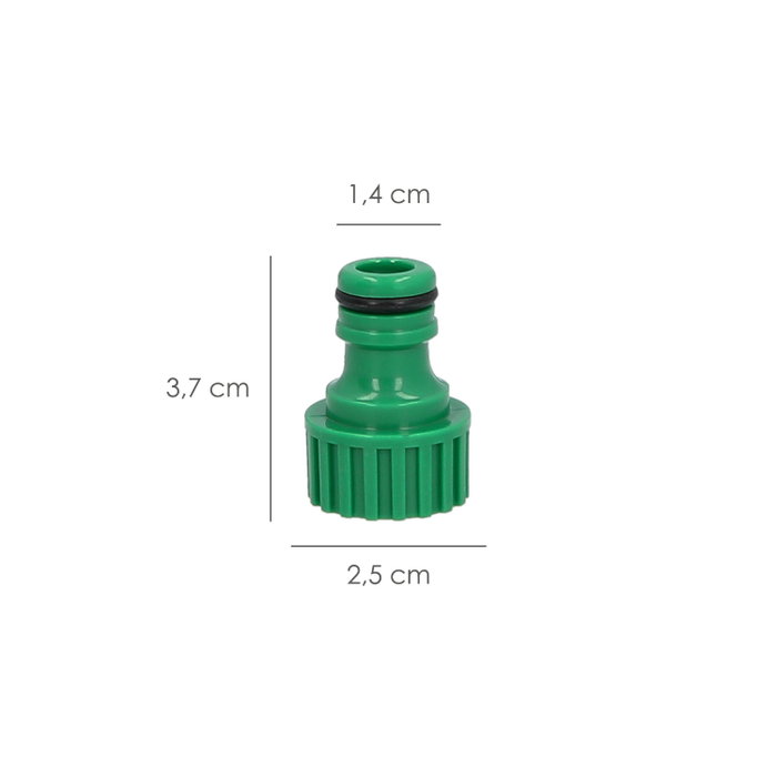 SATURNIA Raccord tuyau plastique 1/2 femelle blister SATURNIA Raccord tuyau plastique 1/2 femelle blister