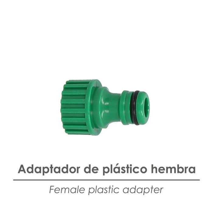SATURNIA Raccord tuyau plastique 1/2 femelle blister SATURNIA Raccord tuyau plastique 1/2 femelle blister