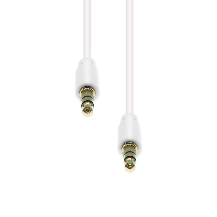 ProXtend Câble audio mini-jack 3,5 mm 3 pôles Mâle-Mâle Blanc Fin 5 mètres ProXtend Câble audio mini-jack 3,5 mm 3 pôles Mâle-Mâle Blanc Fin 5 mètres