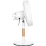 Sencor SFE 3080WH Ventilateur de bureau avec pales en bois et design métal
