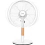 Sencor SFE 3080WH Ventilateur de bureau avec pales en bois et design métal
