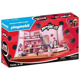 Playmobil 71334 Miraculous - Chambre de Marinette, figurine Ladybug, ensemble de 73 pièces, jouet enfant à partir de 4 ans