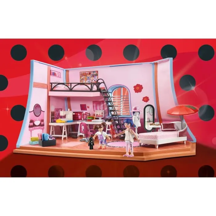 Playmobil 71334 Miraculous - Chambre de Marinette, figurine Ladybug, ensemble de 73 pièces, jouet enfant à partir de 4 ans