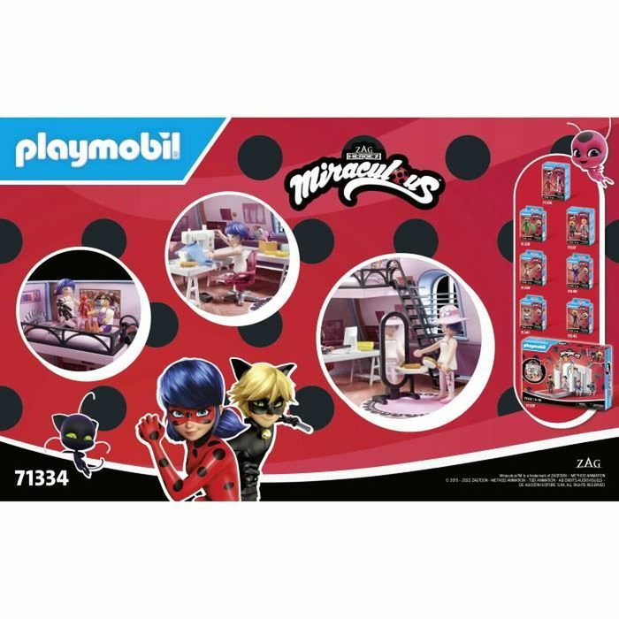 Playmobil Miraculous Chambre de Marinette 71334 - 73 Pièces
