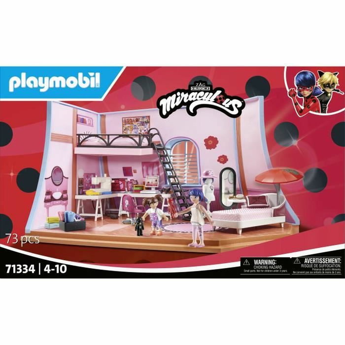 Playmobil Miraculous Chambre de Marinette 71334 - 73 Pièces