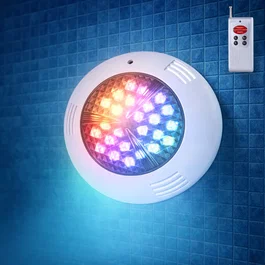 Projecteur LED Piscine 36W RGB avec Télécommande Ø295mm 30 000H Montage en Surface WR-295-2AS-36W-RGB