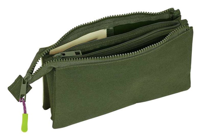 Safta - Portatodo Triple Munich Bright Khaki - Coffret de rangement 22 x 12 x 3 cm - Pour enfant de 3 ans Safta - Portatodo Triple Munich Bright Khaki - Coffret de rangement 22 x 12 x 3 cm - Pour enfant de 3 ans