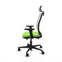 Piqueras Y Crespo Haches Chaise de bureau Pistacho et Blanc avec mécanisme Sincro/Traslack