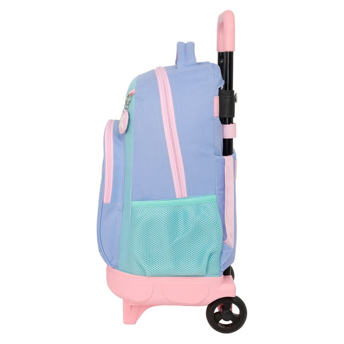 Cartable à roulettes Munich Mellow Bleu Rose Bleu ciel 33 x 45 x 22 cm