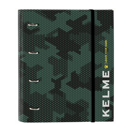 Reliure à anneaux Kelme Camo Noir Vert 27 x 32 x 3.5 cm