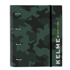 Reliure à anneaux Kelme Camo Noir Vert 27 x 32 x 3.5 cm