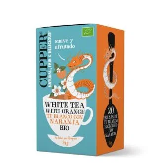 Cupper thé blanc à l'orange infusion 20Bolsitas, bio Cupper thé blanc à l'orange infusion 20Bolsitas, bio