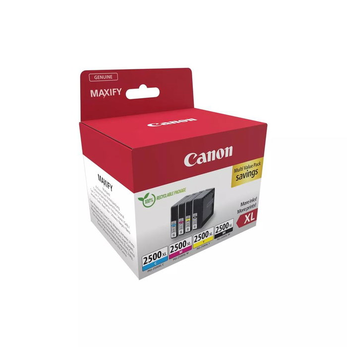 Canon Multipack de cartouches d'encre PGI-2500XL BK/C/M/Y XL