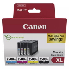 Canon PGI-2500XL Multipack XL Noir, Cyan, Magenta, Jaune