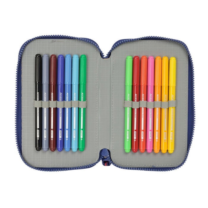 Plumier double Harry Potter Captain Blue marine 12.5 x 19.5 x 4 cm Plumier double 29 Pièces