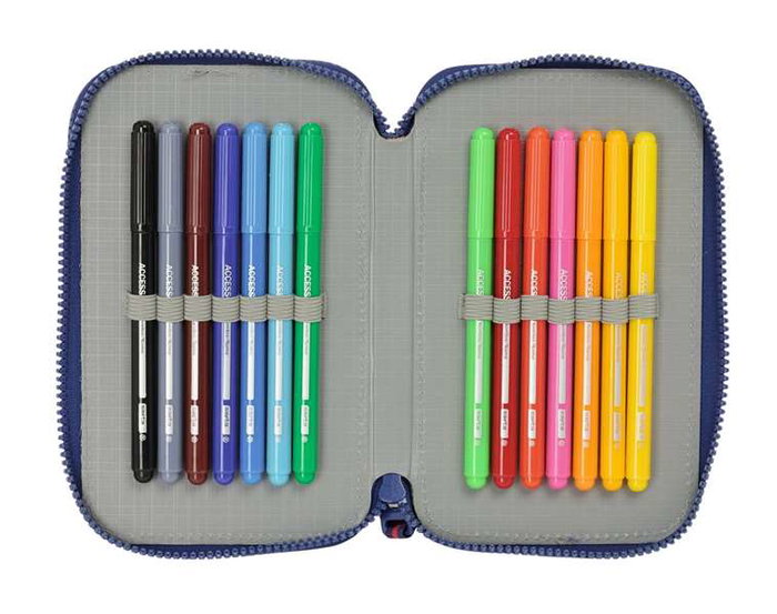 Plumier double Harry Potter Captain Blue marine 12.5 x 19.5 x 4 cm Plumier double 29 Pièces