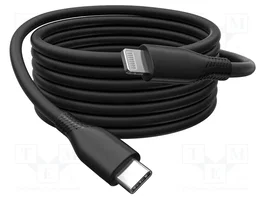 DIGITUS Câble USB 2.0 de 2m USB C vers Apple Lightning noir