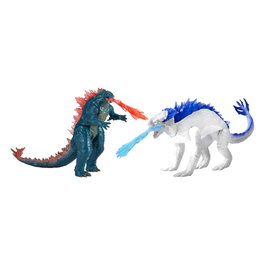 Playmates Godzilla x Kong : Le Nouvel Empire Diorama 2-Pack Godzilla vs Shimo 15 cm
