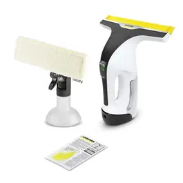 Karcher WV 6 Plus Nettoyeur de vitres sans fil avec raclette XL 280 mm, autonomie 100 min, nettoyage jusqu'à 300 m², blanc