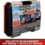 Bandai Meccano APM20106 Malette de Construction 5 en 1 - 437 Pièces - Tour Eiffel, Catapulte, Robot, Avion, Voiture - Jeu de Construction pour Enfants dès 10 Ans